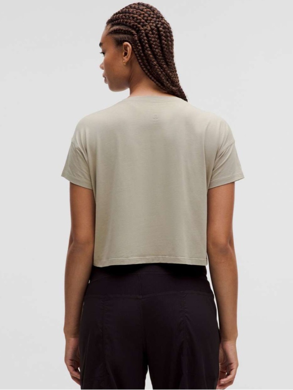 lululemon🍋 Cates Tee in Riverstone Size 12 NWT Pima Cotton - Picture 3 of 8